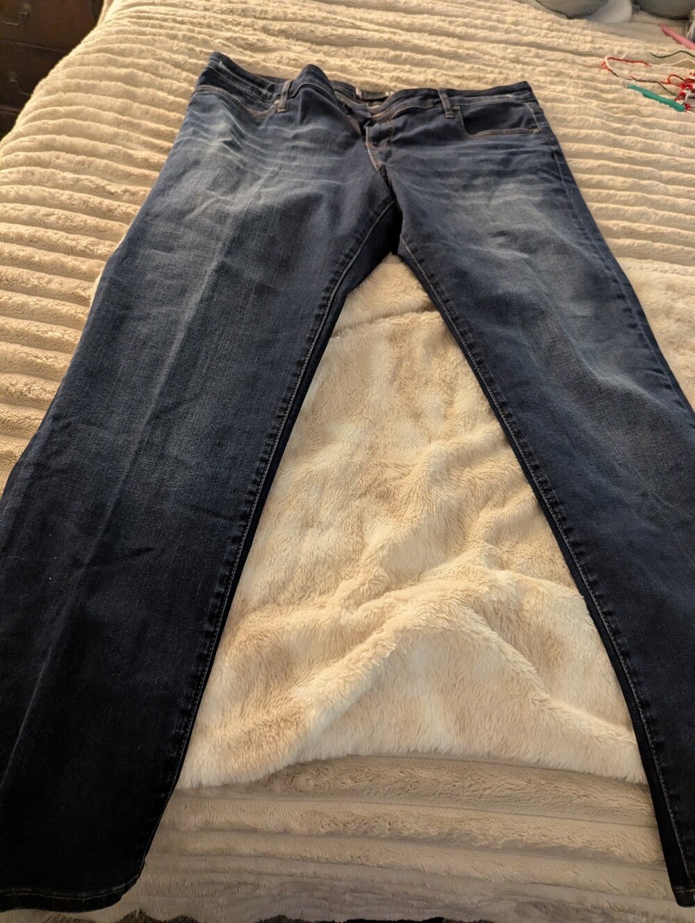 Kut from the Kloth Dark Blue Straight-Leg Jeans